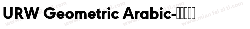 URW Geometric Arabic字体转换
